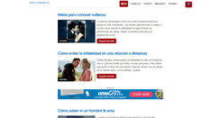 Desktop Screenshot of amoradistancia.net
