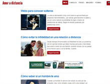 Tablet Screenshot of amoradistancia.net
